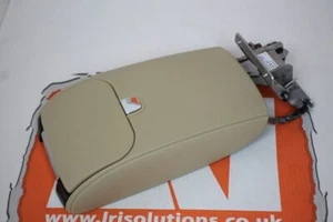 Jaguar XJ XJR armrest Champagne centre console lid white stitch 2006-2014 CUP... - Picture 1 of 5