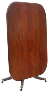 Antique fine quality Regency 1825 mahogany loo breakfast centre table tilt top - Picture 1 of 8