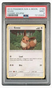 Pokemon Eevee 166/236 PSA 9 2019 S&M Cosmic Eclipse 166 PSA 9 - Bild 1 von 2