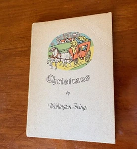 CHRISTMAS FROM A SKETCH BOOK BY WASHINGTON IRVING 1938 HC KOLASA BERKELEY ILLUS - Picture 1 of 4
