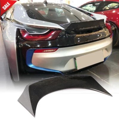 For BMW i8 I8 Coupe 2014-2018 Real Dry Carbon Fiber Rear Trunk Lip Spoiler Wing - Image 1 of 4