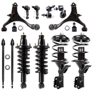 For Honda Civic 2001-2005 Struts Lower Ball Joints Tie Rod Sway Bar Control Arms - Picture 1 of 24