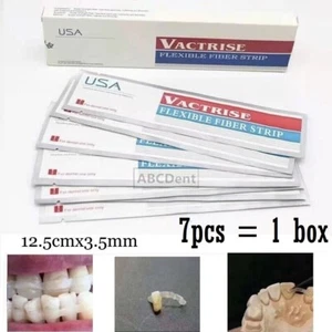 7x Dental Light Cure Bonding Glass Vactrise Flexible Fiber Strip Splint Retainer - Picture 1 of 11