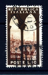 ITALY - ITALIA REP. - 1953 - Propaganda turistica - 10 L. - Siena e torre dei M - Picture 1 of 1