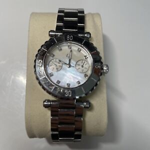 Guess Collection Swiss Steel White MOP Dial Watch Style GC32000