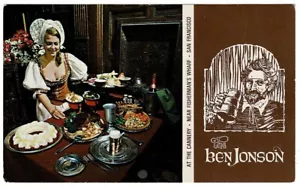 Ben Johnson Restaurant Postkarte Fisherman's Warf San Francisco CA, elisabethanisch - Bild 1 von 4
