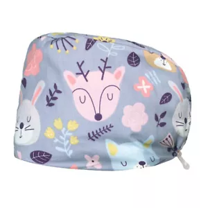 Unisex Surgical Medical Cap Doctor Nurse Bouffant Hat Adjustable Head Cover - Picture 1 of 163