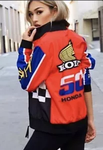 Forever 21 Honda 500 Honda Racing Windbreaker Full Zip Jacket Women's 3X NASCAR - Picture 1 of 16
