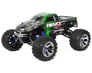 Traxxas Revo 3.3 4WD RTR Nitro Monster Truck w/TQi (Green) [TRA53097-3-GRN] - Picture 1 of 7