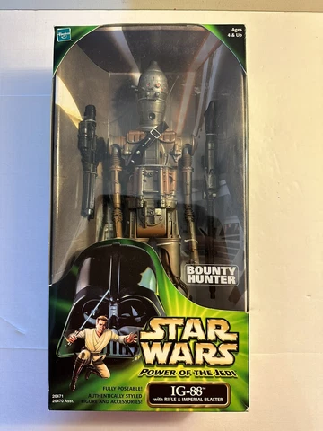 IG-88 12-Inch Action Figure Star Wars Power of the Jedi Hasbro 2000 - Sealed Cover