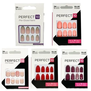 PERFECT 10 ELEGANT TOUCH FALSE NAILS - Picture 1 of 6