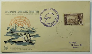 1958 FDC Australia Antarctic Territory Opening of Wilkes Post Office SG #305 - Picture 1 of 2