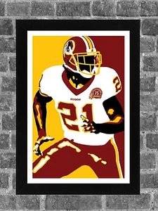 Retrato Deportivo Washington Redskins Sean Taylor Estampado Artístico 11x17 - Imagen 1 de 2
