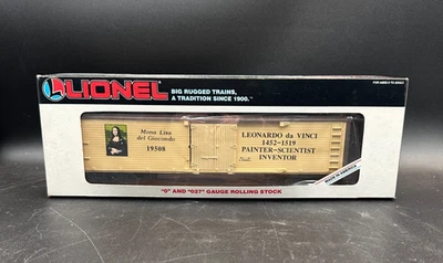 Lionel O Gauge, Leonardo Da Vinci / Mona Lisa Reefer #19508, Wood Slat Texture - Image 1 of 4