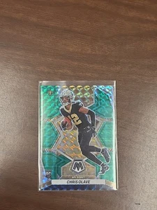 2022 Panini Mosaic - NFL Debut Chris Olave #277 Green Mosaic Prizm (RC) - Bild 1 von 4