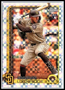 2025 Topps Chrome Brandon Lockridge X-Fractor RC #106 Padres - Bild 1 von 10