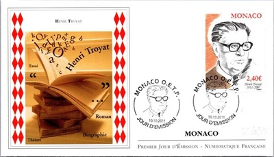 Monaco SC# 2655 FDC 2011 Henri Troyat - A03163 - Image 1 of 2
