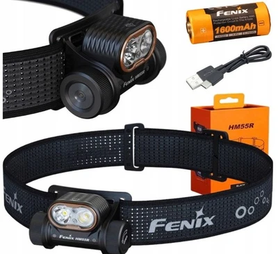 Fenix HM55R Black - LED Stirnlampe 1200 Lumen mit Spot- Flut- & Rotlicht USB-C - Bild 1 von 4