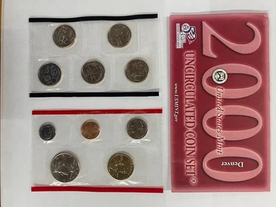 2000 U.S. Mint Uncirculated Coin Set – Denver Mint (D Mint Mark) - Image 1 of 4