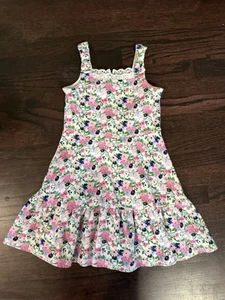 Janie And Jack Floral Dress With Bow Accent Straps Size 8 - Picture 1 of 4