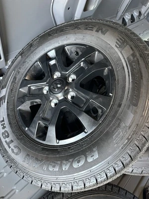 4)  RAM PROMASTER OEM Black Wheels Rims & Tires 16x6 16" - Image 1 of 3