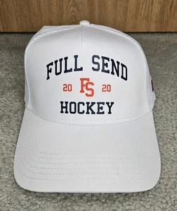 Full Send Hockey Hat White New! - Picture 1 of 5