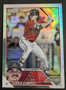 2023 Topps Chrome Corbin Carroll Rookie RC #95 Refractor Diamondbacks - Picture 1 of 2