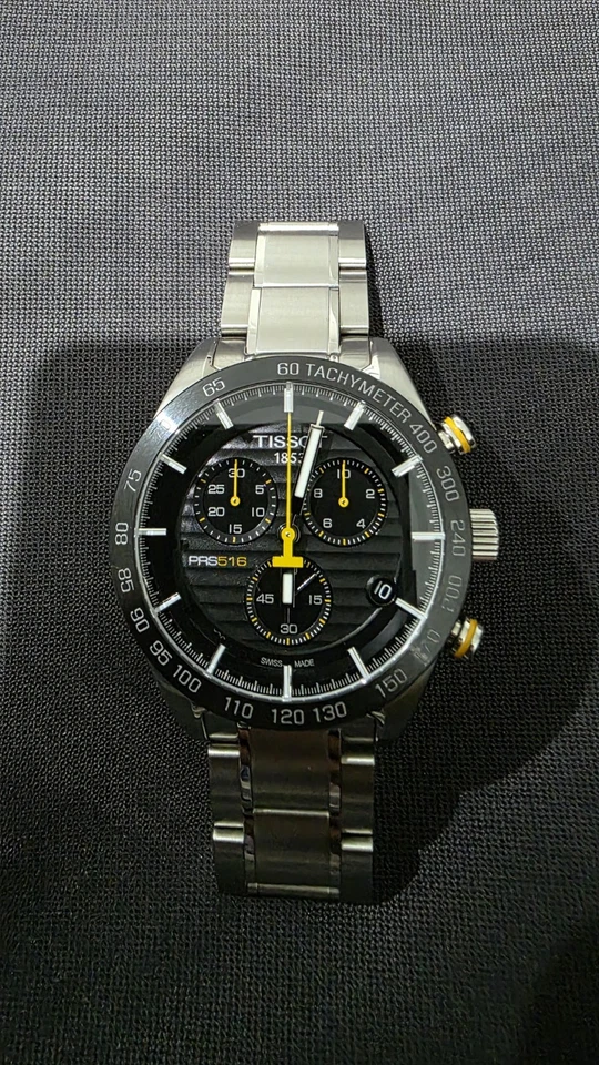 Tissot T-Sport PRS 516 Chronograph Black Dial T100.417.11.051.00 Men's Watch New - image 1 of 4