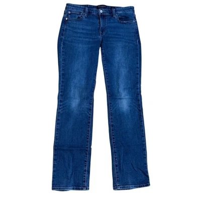 Pantalones de mezclilla para mujer Lucky Brand dulces rectos talla 6x28 azul lavado oscuro vintage Foto 1 de 4