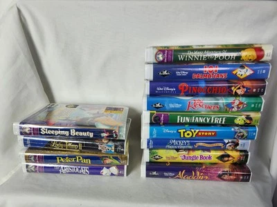 CLASSIC Vintage DISNEY Masterpiece VHS Lot of 13 - 4 NEW - Cool Selection BUP - Image 1 of 4