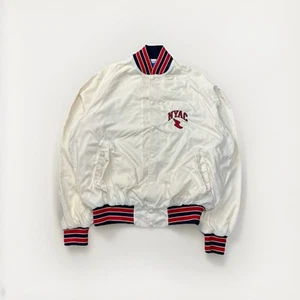 Vintage Champion Satin Snap Jacket NYAC New York Athletic Club Size Large USA - Picture 1 of 6