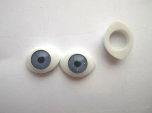 VIOLET OVAL ACRYLIC DOLL EYES IN A VARIETY OF SIZES style SOE - Picture 1 of 2