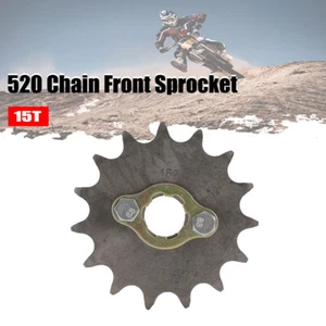 520 Chain 15T Front Sprocket Gear For 125cc-250cc Dirt Pit Bike ATV Quad Go Kart - Picture 1 of 7