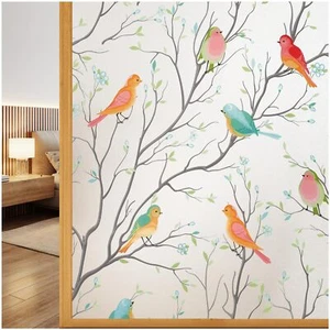 Stained Glass Window Film Decorative Privacy Static Cling for Office Kitchen - Picture 1 of 9
