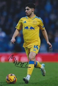 Manor Solomon Hand Signed Leeds United 12x8 Photo Football Autograph 7 - Picture 1 of 1