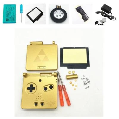 NINTENDO NEW GBA SP Game Boy Advance SP Replacement Housing Shell Screen Zelda Triforce!