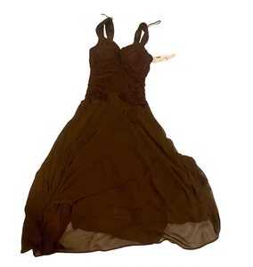 Dress Barn Collection Women’s Dress New SZ 8 Medium Brown Sleeve Strap - Picture 1 of 11
