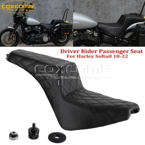 Driver Passenger Seat Fit for Harley Softail Heritage Classic FLHC 107 FLHCS 114 - Picture 1 of 9