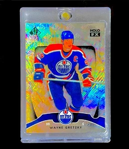 WAYNE GRETZKY SILVER LOGOFRACTOR RARE REFRACTOR Holo SP Logo Card - OILERS - Picture 1 of 5