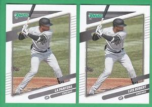2021 Donruss LUIS ROBERT Nickname Variation La Pantera #143 & Base (2 Karten) - Bild 1 von 2