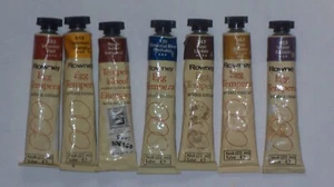 Lot of 7 Daler Rowney Egg Tempera Paints 22ml Tubes Asst Colors New Old Stock - Picture 1 of 7