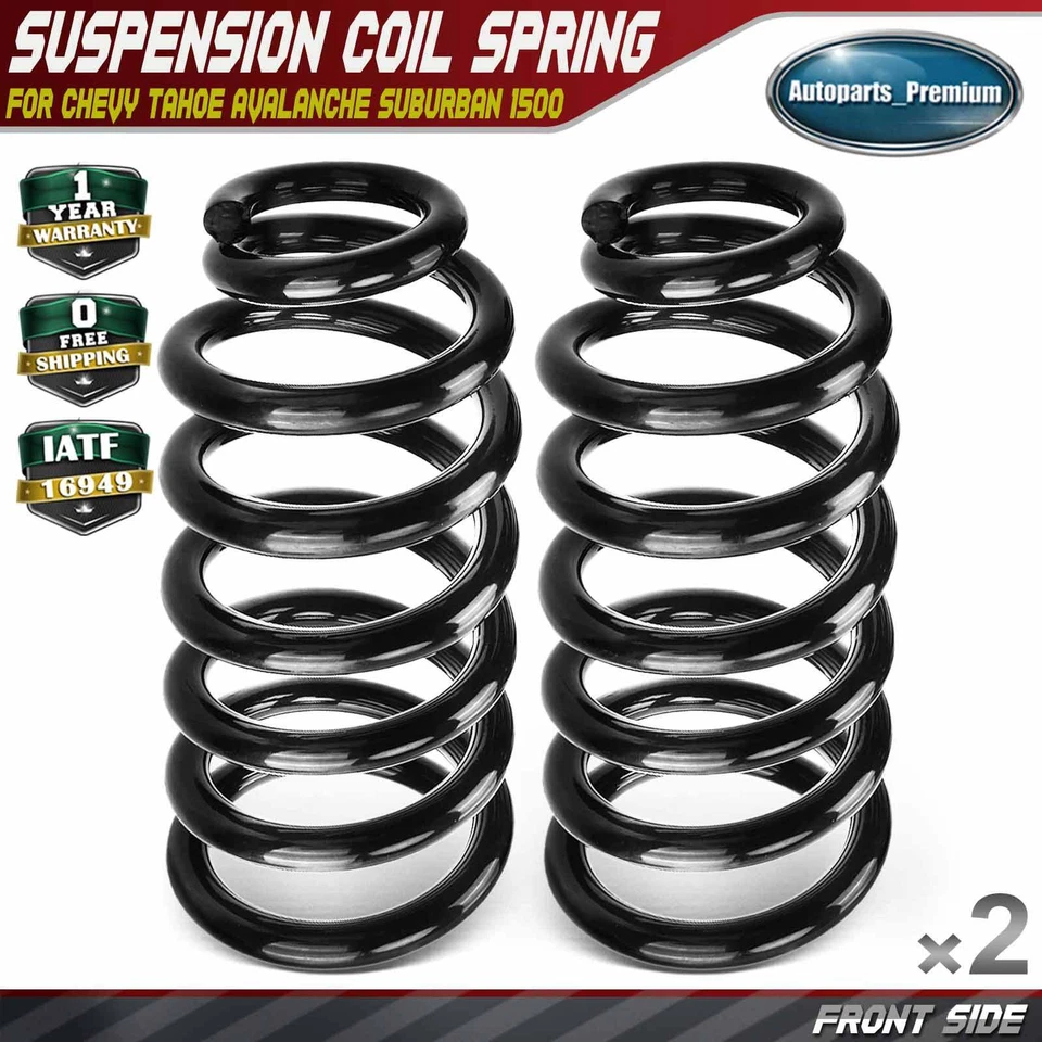2x Muelle helicoidal delantero para Chevrolet Tahoe 2007-2014 Avalanche GMC Yukon Cadillac Foto 1 de 4