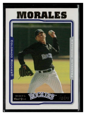 2005 Topps Updates & Highlights #UH306 Franklin Morales RC - Image 1 of 2