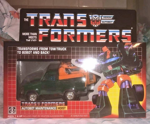 TRANSFORMERS G1 AUTOBOT & DECEPTICON TOYS: G1 HOIST MISB IN US! Cover