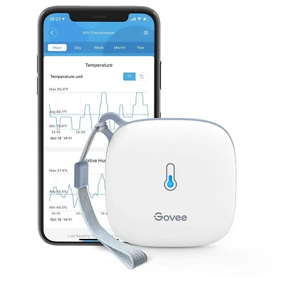Govee Wifi Termometro Igrometro, Termoigrometro Da Interno Con Notifica APP - Imagen 1 de 4