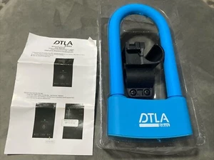 DTLA Bluetooth Keyless Full Size Smart Bike U-Lock Blue “8.5 X 4.5” Brand New - Picture 1 of 8