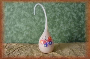 Country Cream Butterfly Silicone Light Bulb Garden Candelabra E12 Base New - Picture 1 of 1
