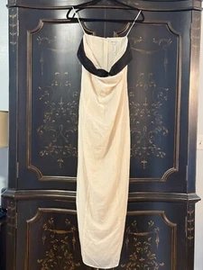 $328 Reformation Illiana Velvet Strapless Brial Dress | Fior Di Latte | 8 *RARE* - Picture 1 of 12