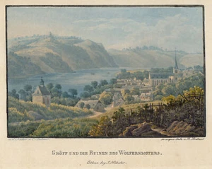 Kröv Original Aquatinta Bodmer 1841 - Bild 1 von 1