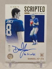 Daniel Jones On Card Auto! Go Giants! 1/10 Printed. 2019 Panini Encased